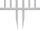 Zippity Outdoor Products Washington 2 Panels 2.5-ft H x 3.5-ft W White Privacy Vinyl Scallop Fence Panel (Unassembled)