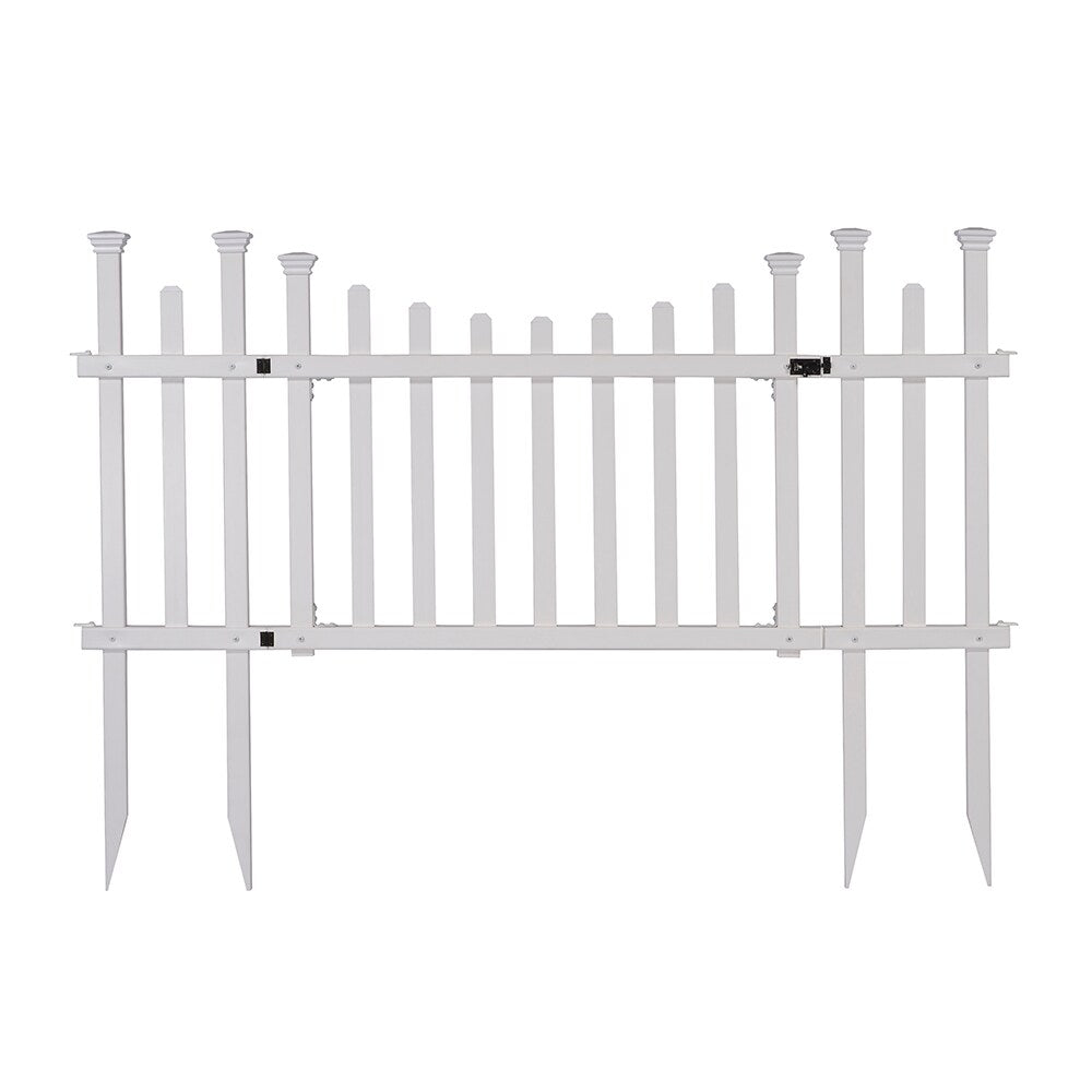 Zippity Outdoor Products Madison 2.5-ft H x 5-ft W White Vinyl Scallop Fence Gate Kit (Unassembled)