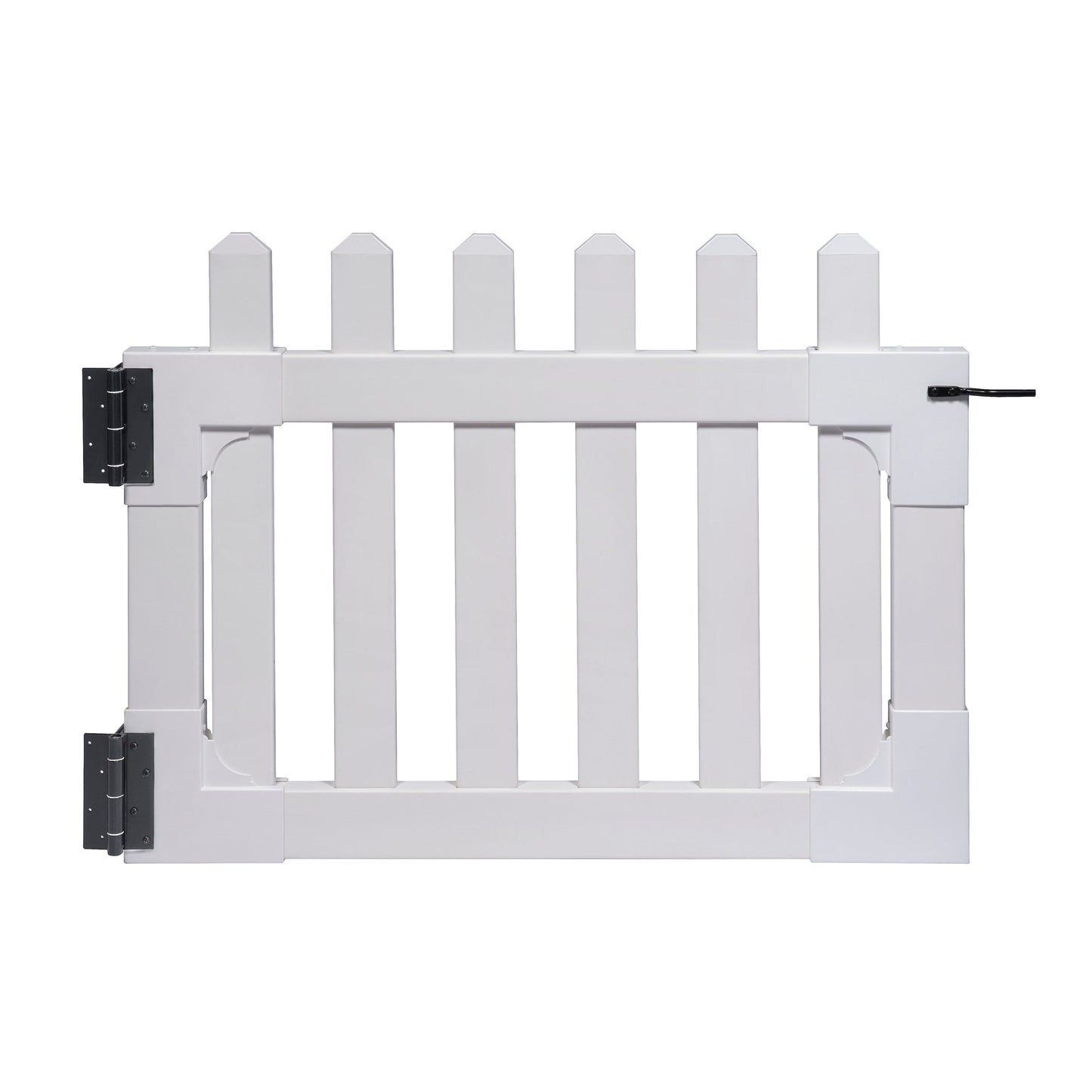 Zippity Outdoor Products Newport 2.5-ft H x 3-ft W White Vinyl Flat-top Fence Gate Kit (Unassembled)