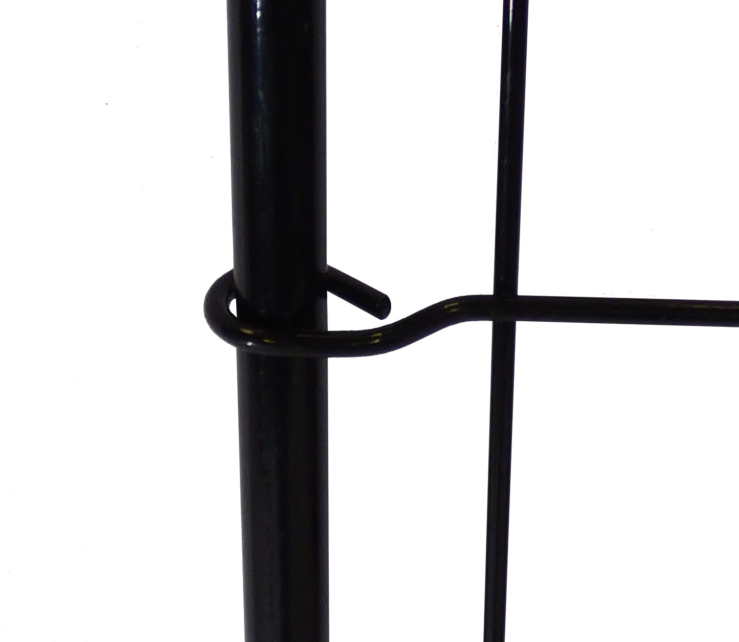 Zippity Outdoor Products 5 Panels 2-ft H x 2-ft W Black Galvanized Iron Scallop No Dig Garden Fence Panel