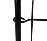 Zippity Outdoor Products 5 Panels 2-ft H x 2-ft W Black Galvanized Iron Scallop No Dig Garden Fence Panel