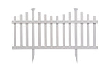 Zippity Outdoor Products Madison 2 Panels 2.5-ft H x 4.5-ft W White Privacy Vinyl Scallop Fence Panel (Unassembled)