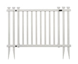 Zippity Outdoor Products Baskenridge 3-ft H x 4.25-ft W White Vinyl Flat-top Fence Gate Kit (Unassembled)