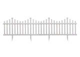 Zippity Outdoor Products Madison 2 Panels 2.5-ft H x 4.5-ft W White Privacy Vinyl Scallop Fence Panel (Unassembled)