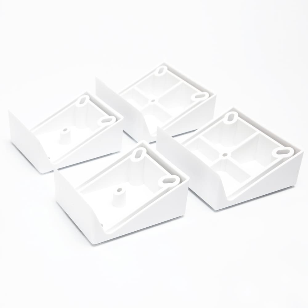 Deckorators 2-in x 4.5-in Grab and Go Classic White 22.5-degree Composite Angle Adapter (2-Pack)