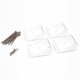 Deckorators 2-in x 5.5-in Grab and Go Contemporary White 22.5-degree Composite Angle Adapter (2-Pack)