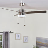 Harbor Breeze Vue 44-in Nickel LED Indoor Ceiling Fan (3-Blade)