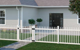 WamBam Fence 4-ft H x 4-ft W White Vinyl Flat-top Fence Gate Kit (Unassembled)