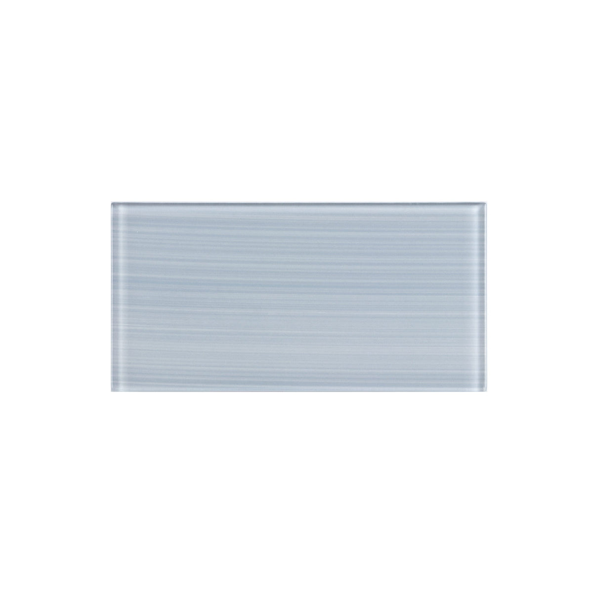 WS Tiles EZ-Tach Soft Gray 3-in x 6-in Hand-painted Glass Peel and stick Wall Tile product image