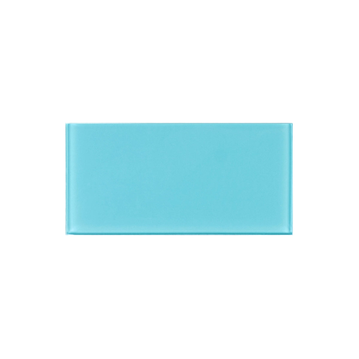 WS Tiles EZ-Tach Aqua Blue 3-in x 6-in Polished Glass Peel and stick Wall Tile product image
