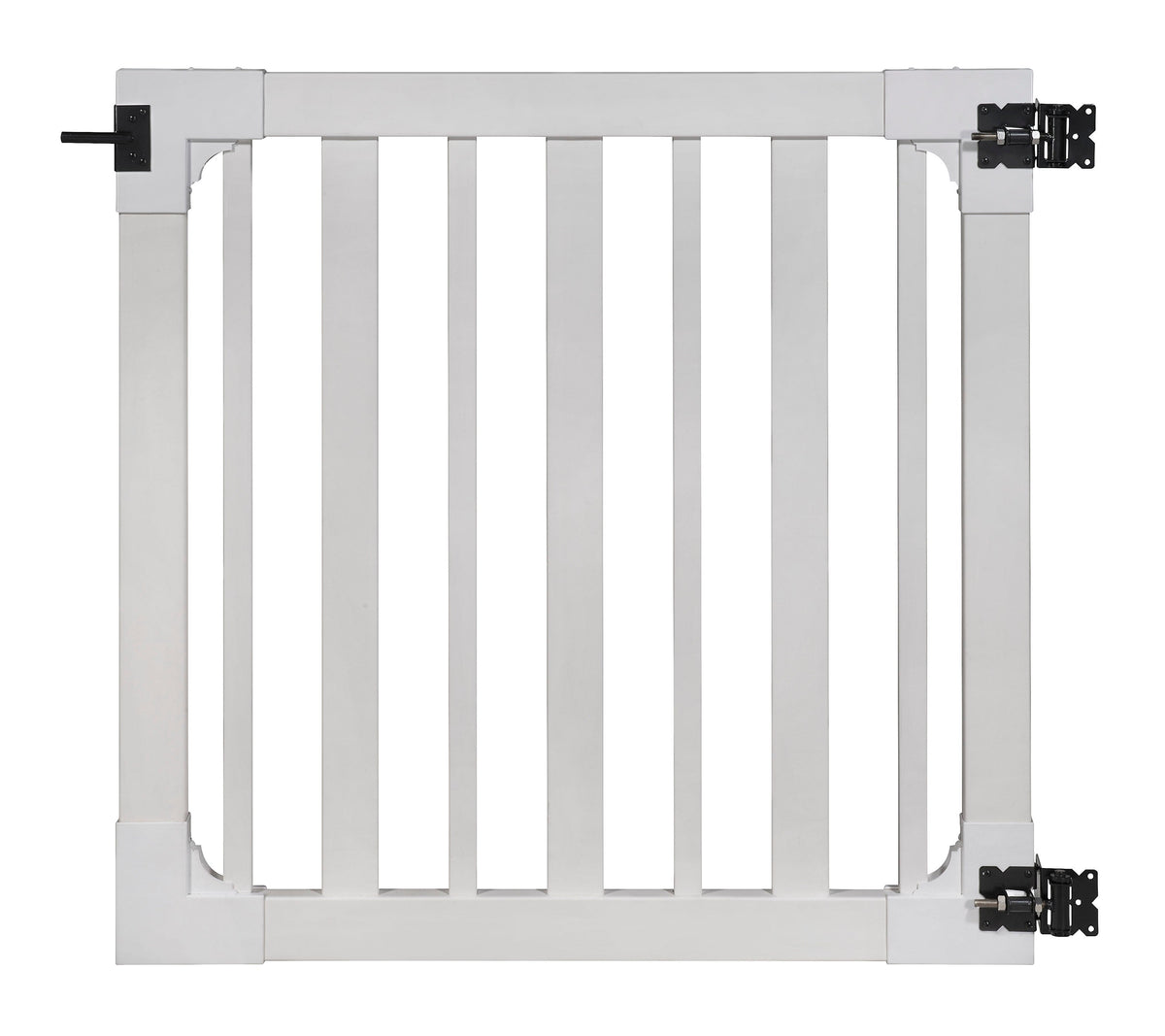 WamBam Fence 4-ft H x 4-ft W White Vinyl Flat-top Fence Gate Kit (Unassembled)