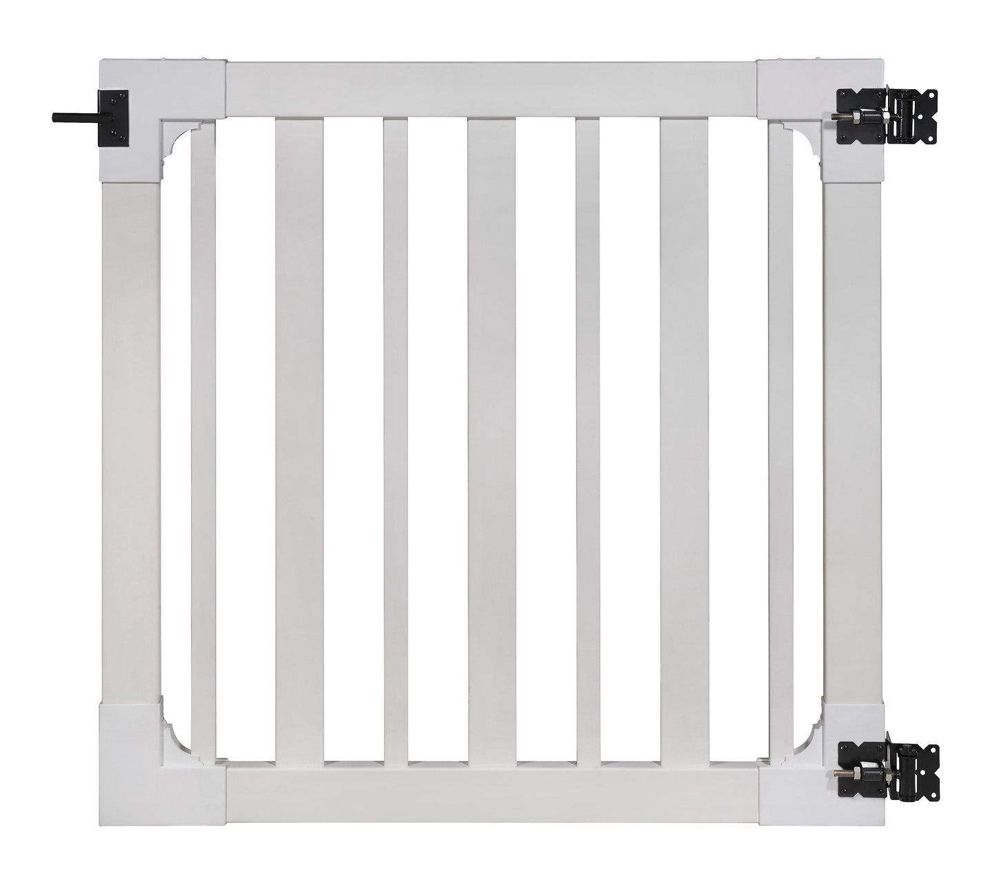 WamBam Fence 4-ft H x 4-ft W White Vinyl Flat-top Fence Gate Kit (Unassembled)