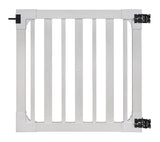 WamBam Fence 4-ft H x 4-ft W White Vinyl Flat-top Fence Gate Kit (Unassembled)