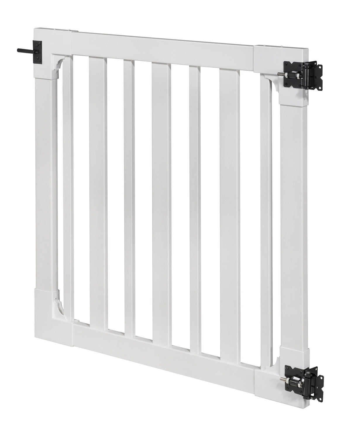 WamBam Fence 4-ft H x 4-ft W White Vinyl Flat-top Fence Gate Kit (Unassembled)