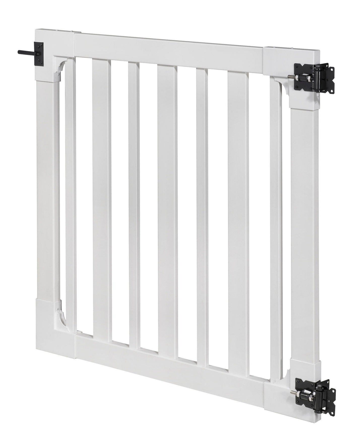 WamBam Fence 4-ft H x 4-ft W White Vinyl Flat-top Fence Gate Kit (Unassembled)