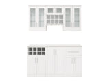 NewAge Products Home Bar 63-in x 85-in White Rectangle Bar Cabinet