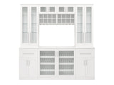 NewAge Products Home Bar 84-in x 85-in White Rectangle Bar Cabinet