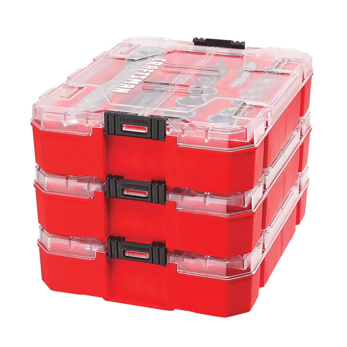 Craftsman VERSASTACK 24-Piece 3/8-in Drive Metric Mechanics Tool Set, 6-Point Sockets with Hard Case