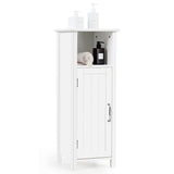 WELLFOR 12-in x 31.5-in x 12-in White Freestanding Corner Linen Cabinet