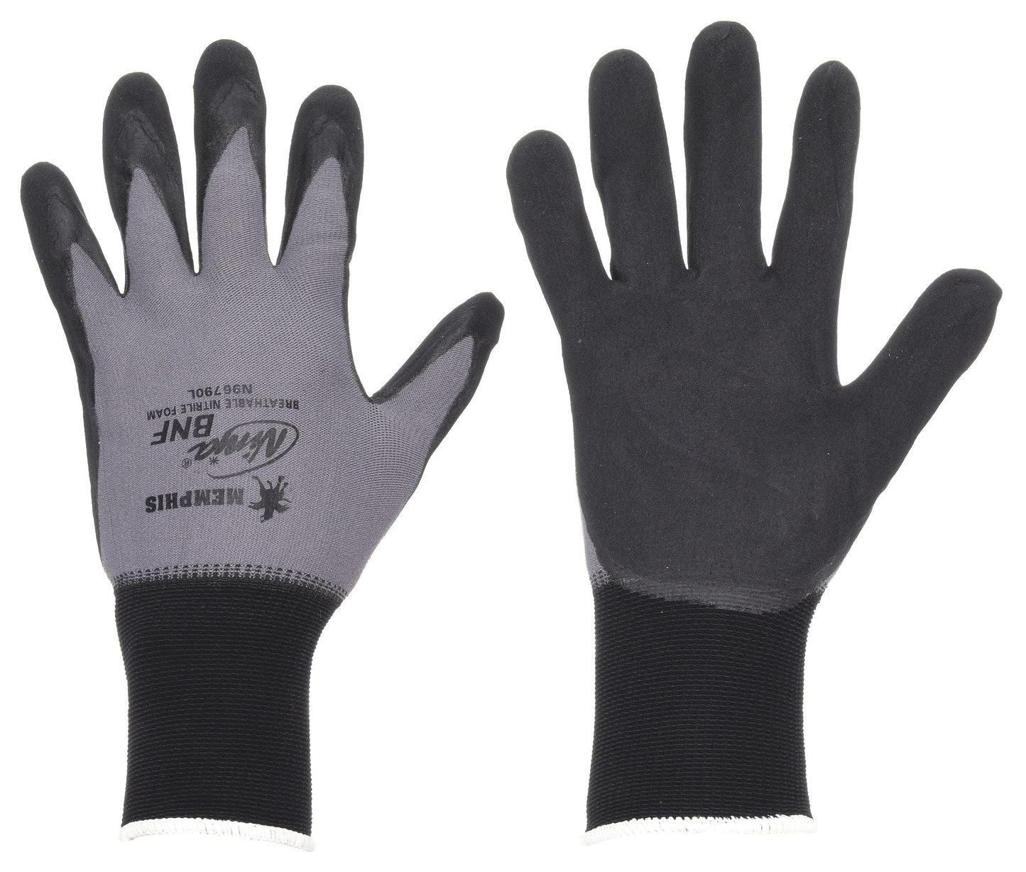 MCR SAFETY Ninja N96790 Foam Nitrile Coated Gloves - XS