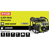 RYOBI 6,500-Watt Gasoline Powered Portable Generator with CO Shutdown Sensor