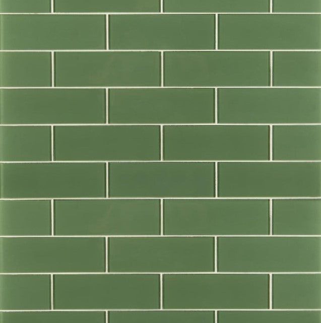 MSI Evergreen 9 in. x 3 in. x 8 mm Matte Glass Wall Tile (3.8 sq. ft. / Case)