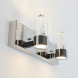 Essence 15.9 in. Chrome LED Vanity Light Bar with Bubble Glass
