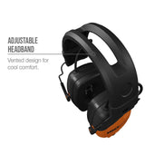 LINK Bluetooth Earmuff, Rechargeable 14-Hour Battery, Interchangeable AAA, 24 NRR, OSHA Compliant Hearing Protector - Super Arbor