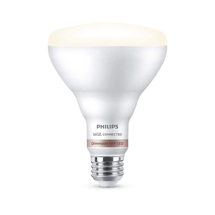 Philips Soft White BR30 LED 65-Watt Equivalent Dimmable Smart Wi-Fi Wiz Connected Wireless Light Bulb