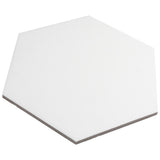 Merola Tile Apini Hex Matte White 9-1/8 in. x 10-1/2 in. Porcelain Floor and Wall Tile (7.14 sq. ft./Case)
