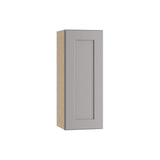 Home Decorators Collection Washington Veiled Gray Plywood Shaker Assembled Wall Kitchen Cabinet Soft Close 15 in W x 12 in D x 30 in H