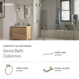 Genta Single Handle Single Hole Bathroom Faucet in Spot Resist Brushed Nickel (2-Pack)