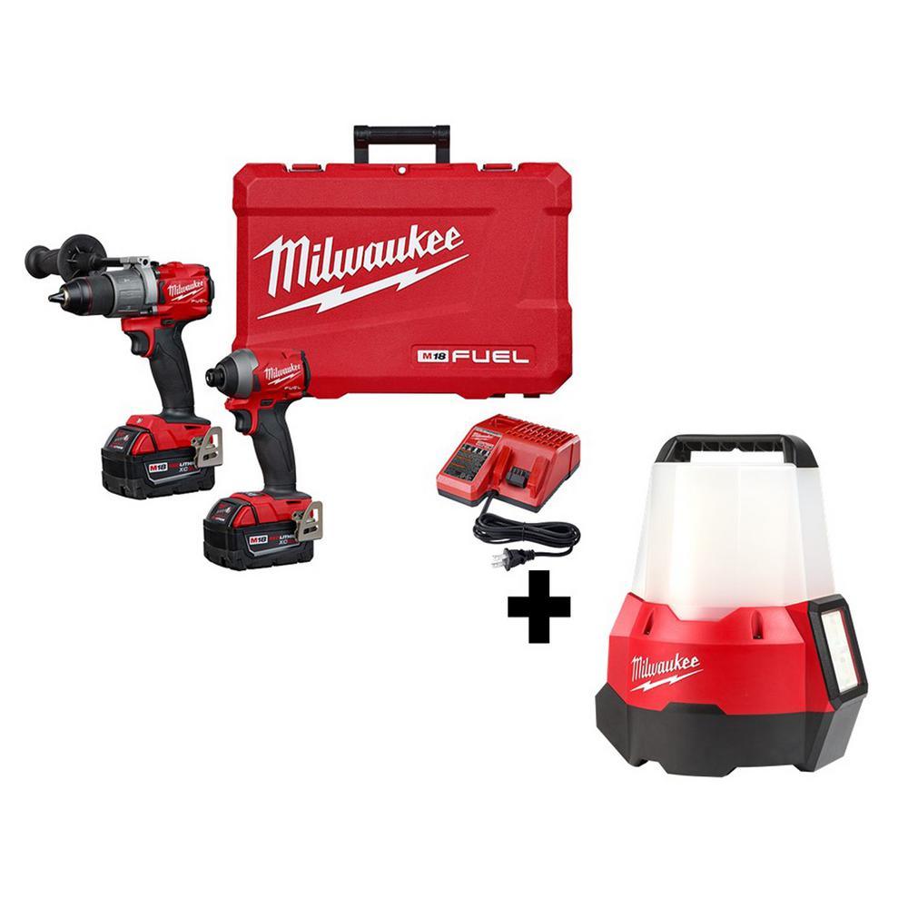 M18 FUEL 18-Volt Lithium-Ion Brushless Cordless Hammer Drill and Impact Driver Combo Kit (2-Tool) with Free FUEL Jigsaw - Super Arbor