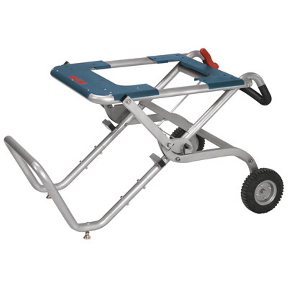 Portable Folding Gravity Rise Table Saw Stand with Wheels - Super Arbor