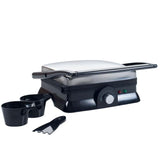 1400 W Silver Non-Stick Panini Press
