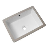 Boyel Living 17 in. x 12 in. Rectangle Undermount Bathroom Vessel Sink White