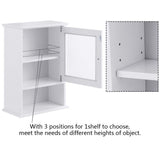 WELLFOR CY bathroom cabinet 14-in x 20-in x 7-in White Bathroom Wall Cabinet