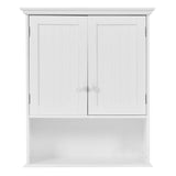 WELLFOR CY bathroom cabinet 23.5-in x 28-in x 8-in White Bathroom Wall Cabinet