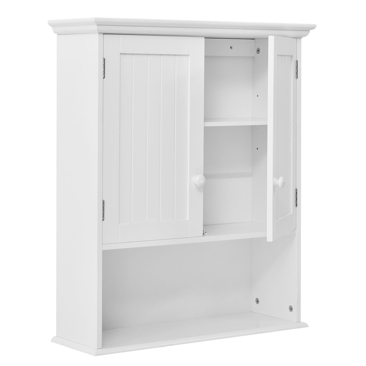 WELLFOR CY bathroom cabinet 23.5-in x 28-in x 8-in White Bathroom Wall Cabinet