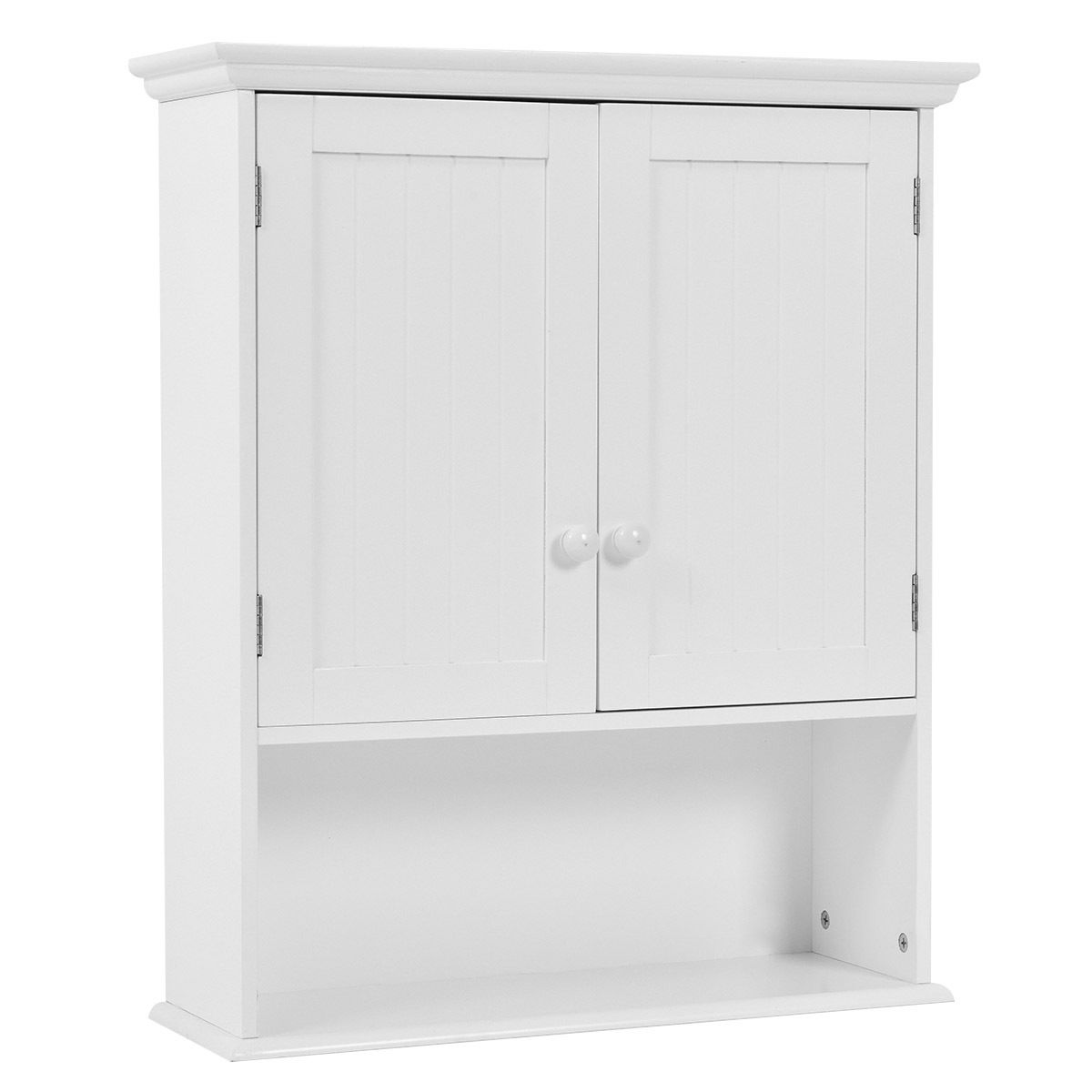 WELLFOR CY bathroom cabinet 23.5-in x 28-in x 8-in White Bathroom Wall Cabinet