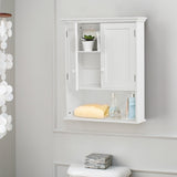 WELLFOR CY bathroom cabinet 23.5-in x 28-in x 8-in White Bathroom Wall Cabinet