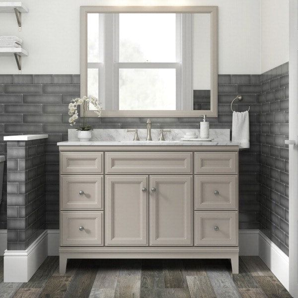 Style Selections Kaden Reclaimed 6-in x 36-in Glazed Porcelain Wood Look Floor Tile
