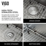 All-in-One Flat Farmhouse Apron Oxford Stainless Steel 33 in. Double-Bowl Kitchen Sink Workstation with Zurich Faucet