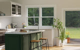 RELIABILT 150 Series New Construction 35-1/2-in x 71-1/2-in x 3-1/4-in Jamb White Vinyl Dual-pane Single Hung Window Half Screen Included