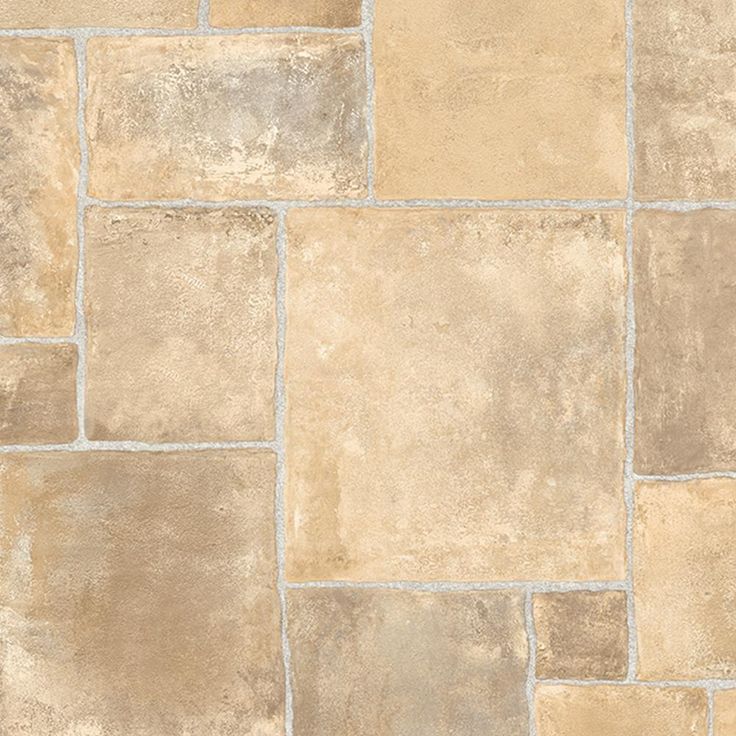 TrafficMASTER Broken Slate Multi-Color Residential Vinyl Sheet, Sold by 13.2 ft. Wide x Custom Length