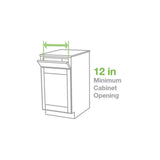 Simply Put 11-in W x 2-in H Pull Down Plastic Tip-out Tray