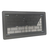 16 in. x 8 in. ABS Plastic Replacement Manual Foundation Vent in Black - Super Arbor