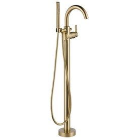 Delta Contemporary Champagne Bronze 1-Handle Residential Freestanding Bathtub Faucet