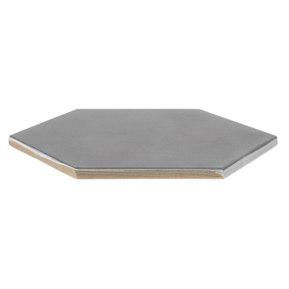 Satori Nouveau Nero 7-in x 8-in Matte Porcelain Encaustic Hexagon Floor and Wall Tile (0.28-sq. ft/ Piece)