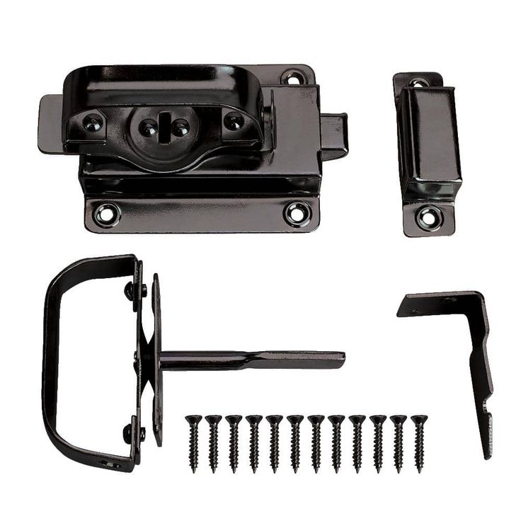 Everbilt Black Swinging Door Latch